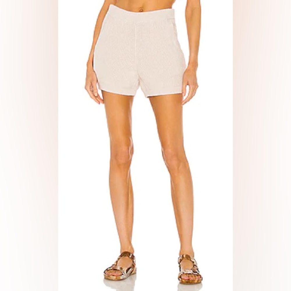 Weekend Stories Hilary Knit Shorts in Natural